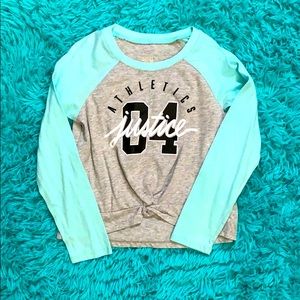 Girls Long Sleeve Justice Shirt